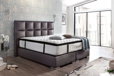 CROWN Boxspringbett BARCELONA DELUXE, Barcelona Deluxe Cappuccino