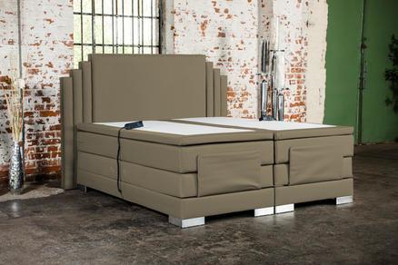 CROWN Boxspringbett KING GEORGE, King George Sandbeige