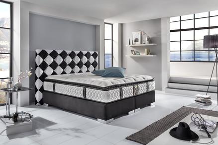 CROWN Boxspringbett BLACK JACK DELUXE, Boxspringbett Black Jack