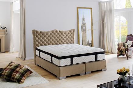 CROWN Boxspringbett HAROLDS DELUXE, Boxspringbett Harolds Deluxe