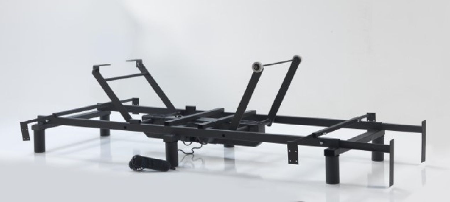 Teleskophalter, Quertraverse, Lattenrostauflage Größe verstellbar bis 100 cm, Metall (2er-Set)
