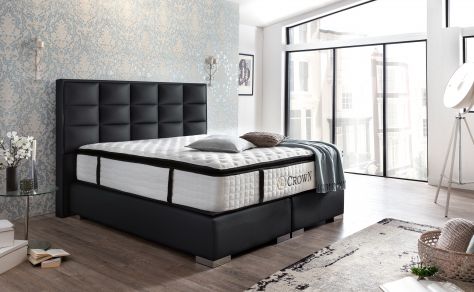 CROWN Boxspringbett BARCELONA II DELUXE, Boxspringbett Barcelona II Deluxe