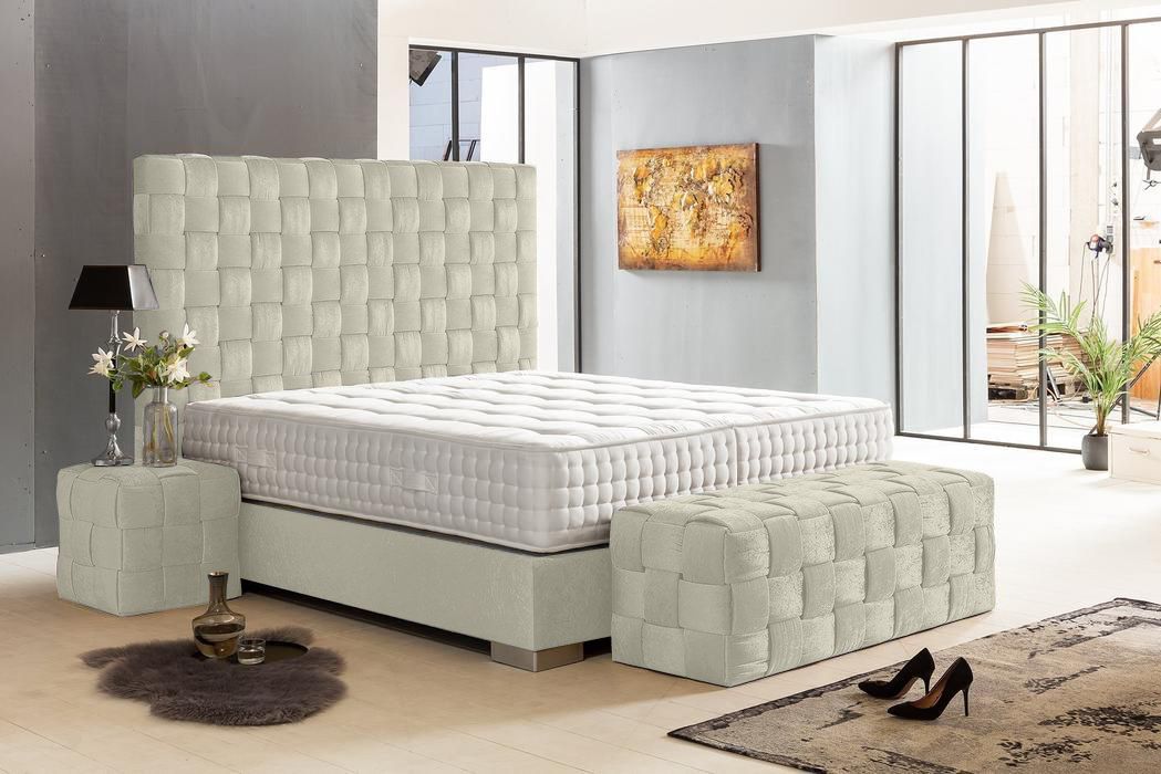 Boxspringbett Belfast Deluxe Grau