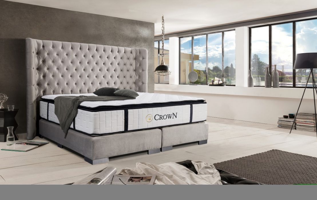 CROWN Boxspringbett BIANCA DELUXE,