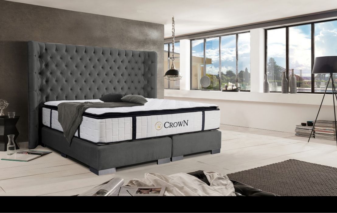 CROWN Boxspringbett BIANCA DELUXE,