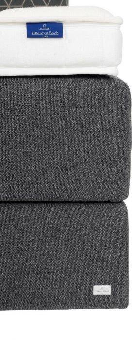 Boxspringbett Noah inkl. Matratze, Topper, Kunstleder Stone Schlamm